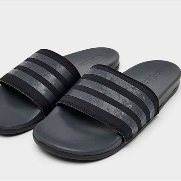 Adidas Adilette Comfort Slide Sandal,- Core Black/Grey Six main image 9